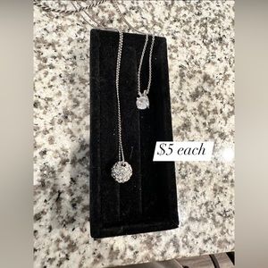 diamond ball necklace